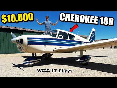 Buying a Piper Cherokee 180 For $10,000! Will It Start and Fly Home?