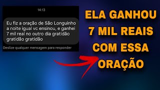 A ORAÇÃO MÁGICA - GANHEI 7 MIL REAIS JÁ NO OUTRO DIA 