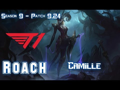 T1 Roach CAMILLE vs ZAC Top - Patch 9.24 KR Ranked