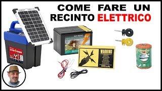 RECINTO ELETTRICO, come si fa e come si dimensiona