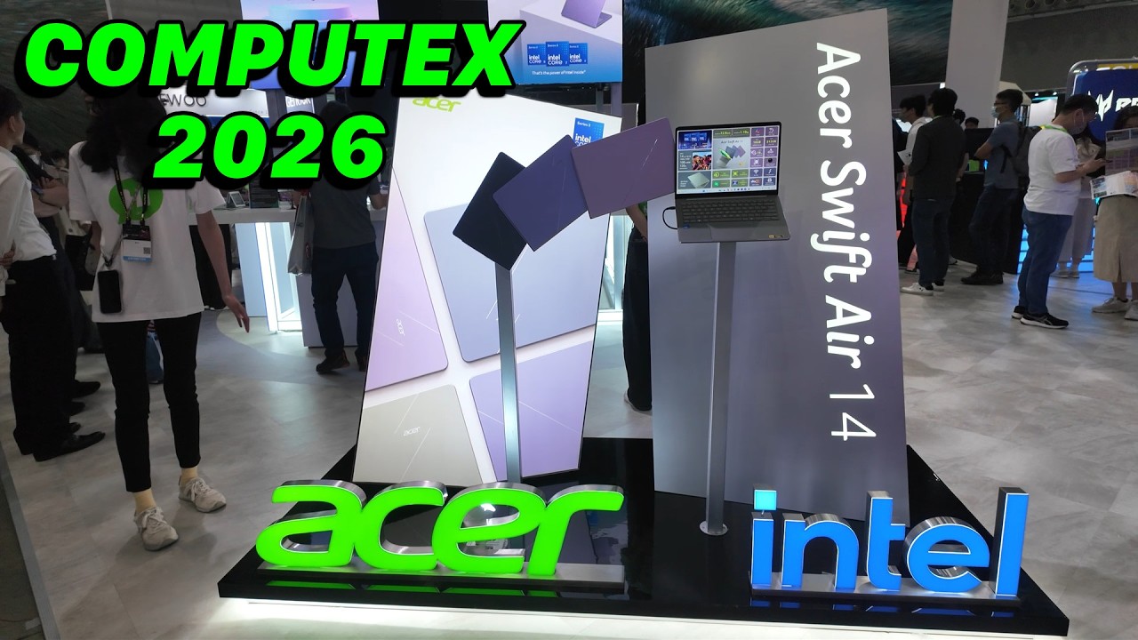 Acer booth at Computex 2026 showing new hardware