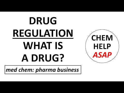 drug regulation - what is a drug?