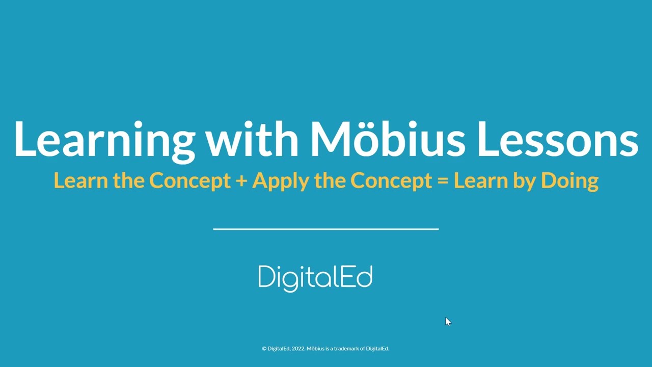 Learning with Mobius Lessons | Möbius by DigitalEd