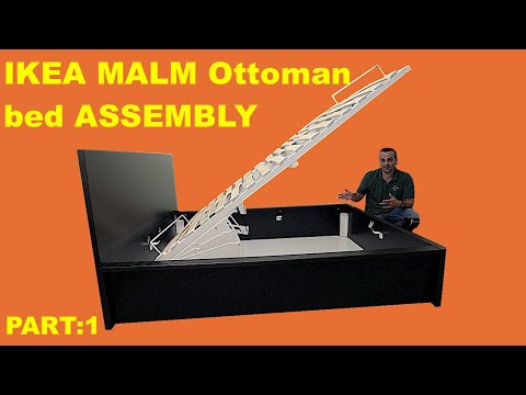 IKEA MALM Ottoman Bed Assembly instructions Part 1