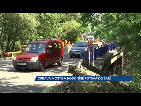Oprava mostu v Hodoníně potrvá do září