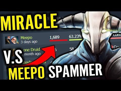 Miracle Sven vs MEEPO Spammer Who WIN? 7.xx Patch Carry Build Dota 2