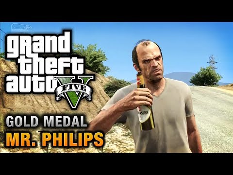 GTA 5 - Mission #17 - Mr. Philips [100% Gold Medal Walkthrough]