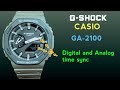 How To Sync Digital And Analog Time On Casio G Shock GA 2100