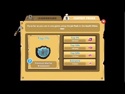 Win Premium Warrior Breastplate Live Contest - Hungry Shark World