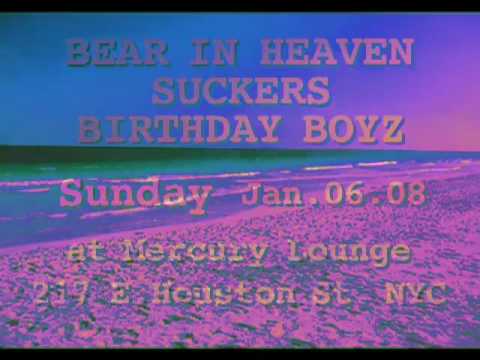 BEAR IN HEAVEN, SUCKERS AND BIRTHDAY BOYZ SHOW 01.06.08