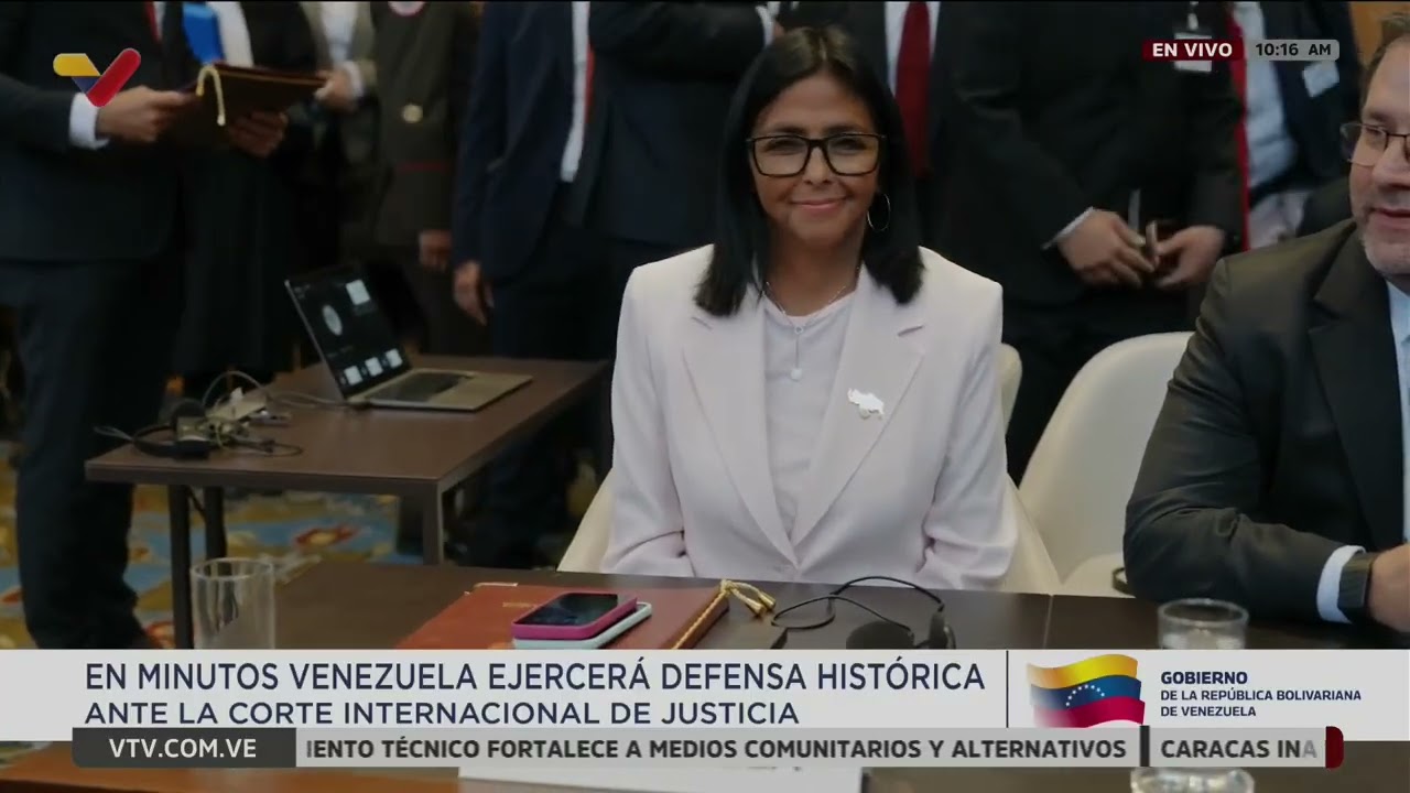 Delcy Rodríguez llega a La Haya, 11 de mayo de 2026