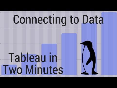 Setting Up Your First Data Connection - Tableau in Two Minutes