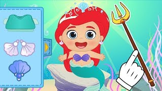 👶 BEBÉ LILY 👶 Lily se transforma de La Sirenita Ariel | Dibujos animados educativos