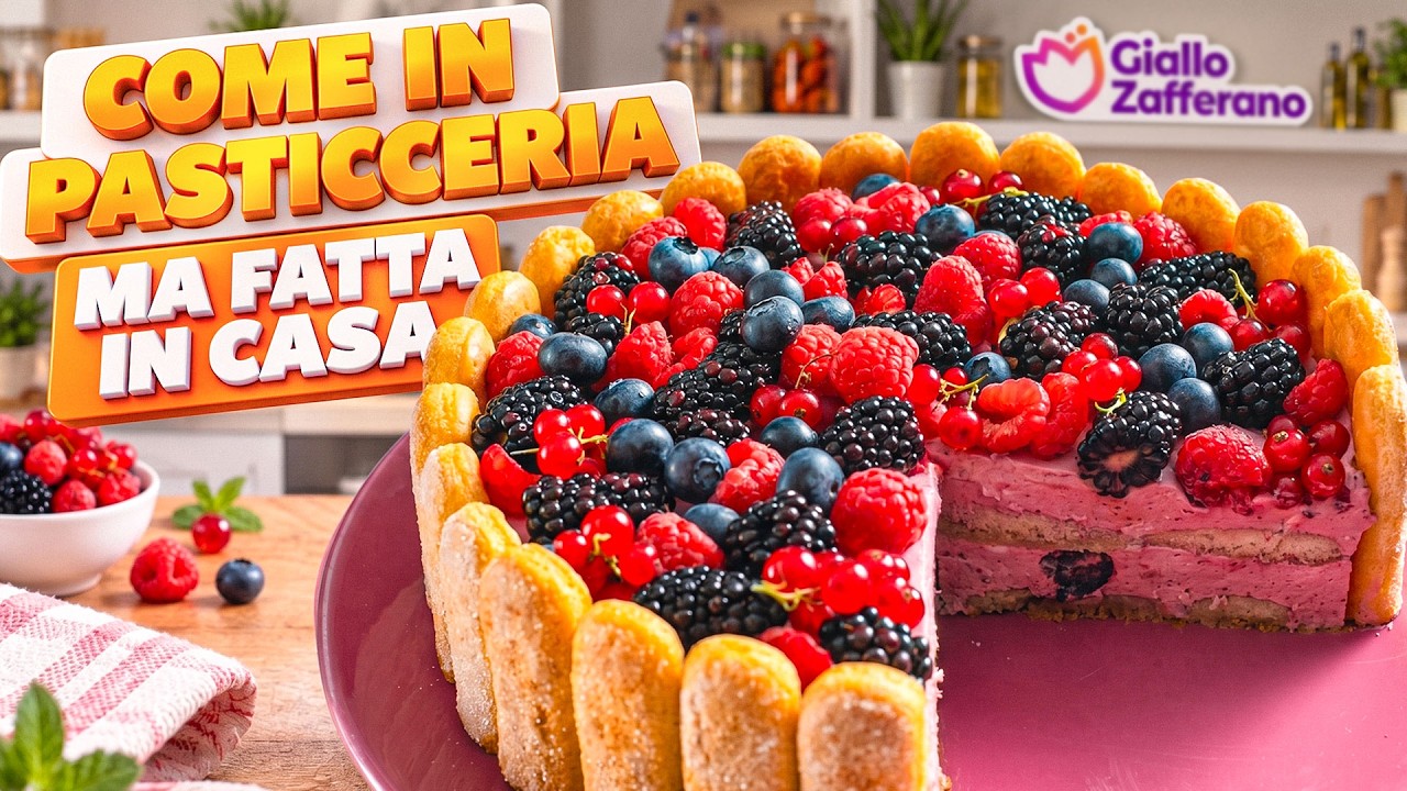 Ti farà INNAMORARE 🍓 Torta Charlotte ai frutti di bosco