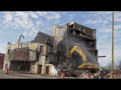 Eastown Theatre is demolished in Detroit.