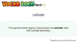 Video thumbnail for collude