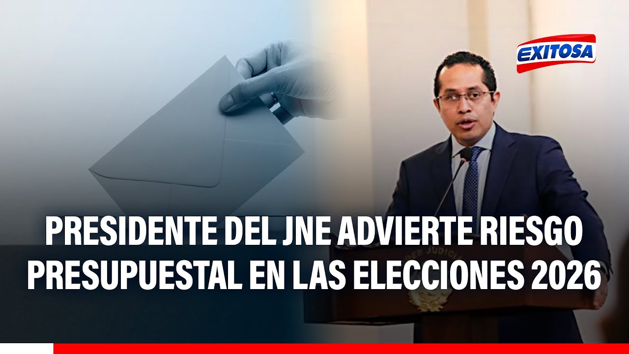 🔴🔵 Presidente del JNE advierte riesgo presupuestal en las Elecciones 2026: "No tenemos los recursos"
