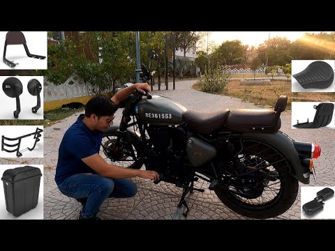 All genuine accessories of Royal Enfield Classic 350 (Reborn) | Most IMP accessories for your Bike