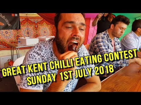Chilli Eating Competition  Sunday 1st July 2018 Great Kent Chilli Festival