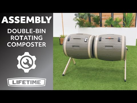 Lifetime Double Bin Rotating Composter (100 gallon)