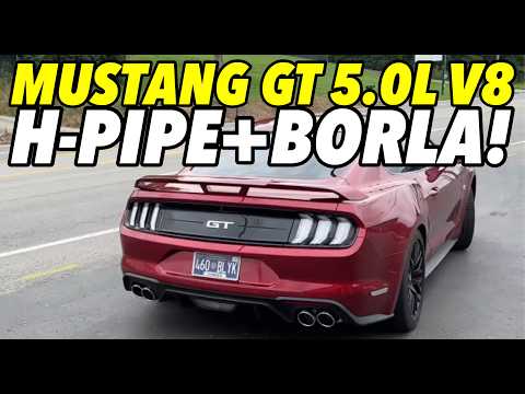 2019 Ford Mustang GT 5 0L V8 w/ H-PIPE & BORLA S-TYPE!
