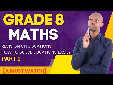 Grade 8 Math Revision Lesson- Part 1 [Important for exam preparation]