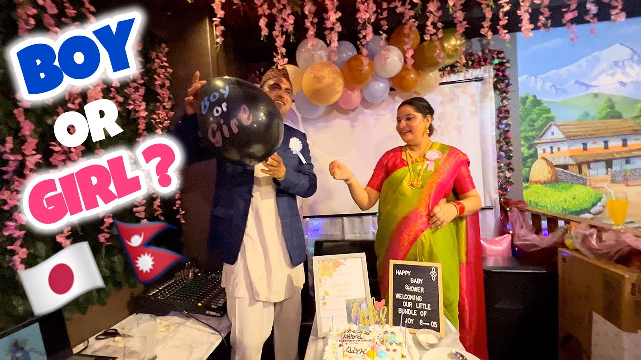 Baby Shower & Gender Reveal Vlog | Nepalese Life In Japan