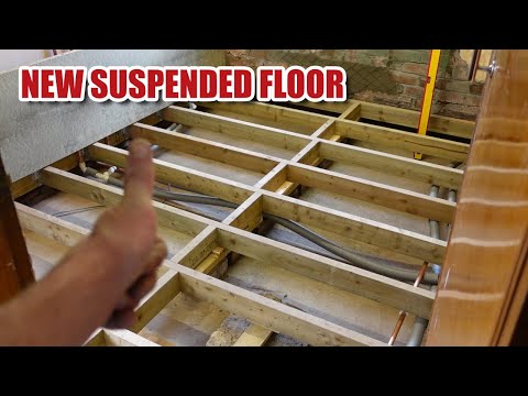 Installing a new suspended timber floor
