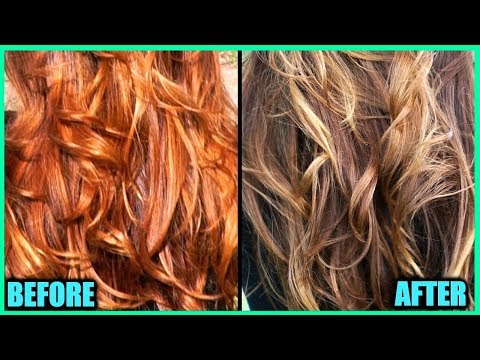 HOW TO TONE BRASSY HAIR AT HOME!! │DIY HAIR TONER FOR ORANGE HAIR WITH CHAMOMILE TEA │HAIR HACK!! Video