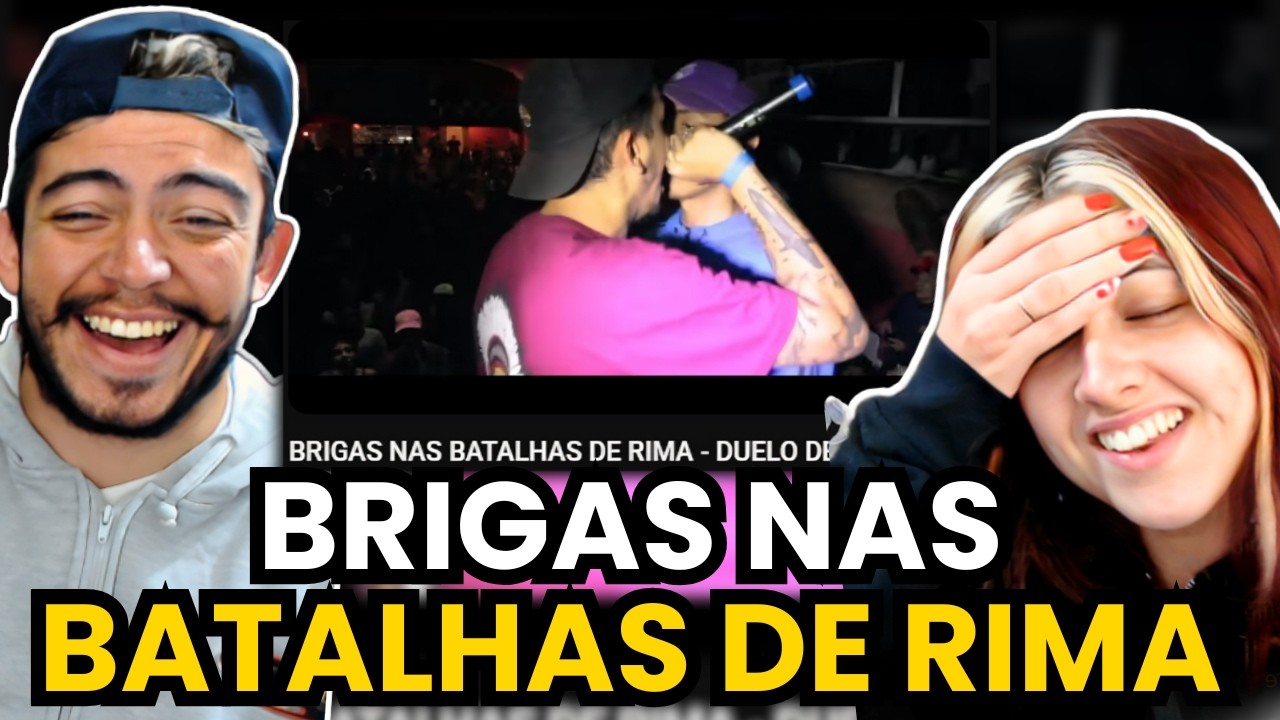 BRIGAS NAS BATALHAS DE RIMA - DUELO DE RIMA | REACT