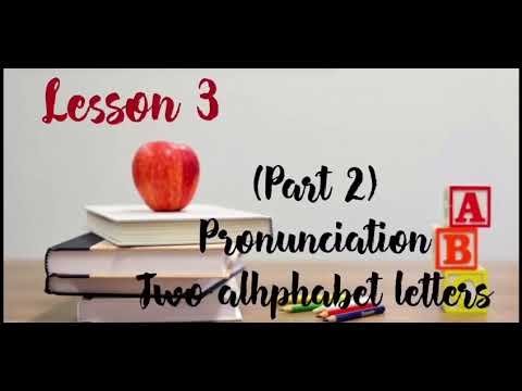 Learn French | Two alphabet letters | Pronunciation in french | Les Syllabes.