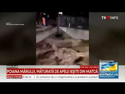 Inundații la Poiana Mărului, Brașov