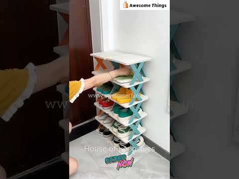 Plastic shoe rack 4 layer , 5 layer , 6 layer, free standing