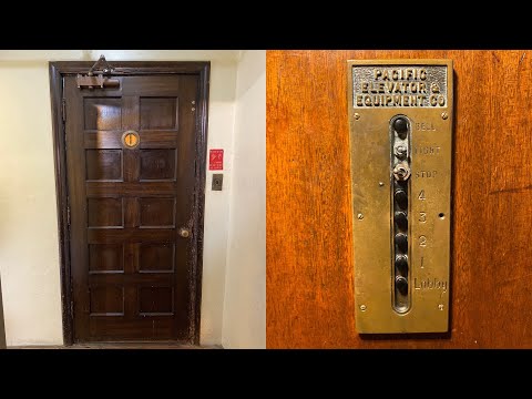 Beautiful Antique Pacific Traction elevator w/ Motor Room Tour!