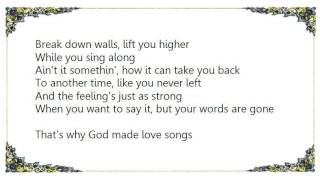 Joel Crouse - Why God Made Love Songs Single Version Lyrics