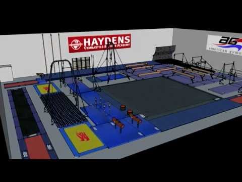 American Gymnast 3D Gym Design - Hayden's Gymnastics Academy