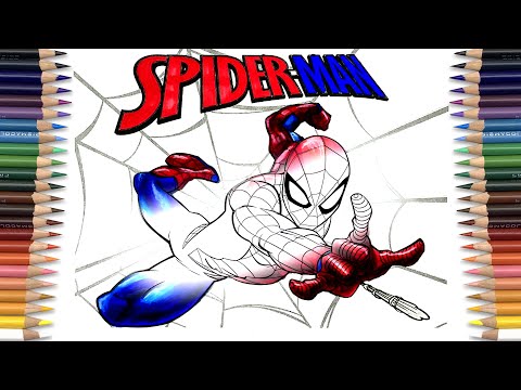 MARVEL SPIDER-MAN Coloring Page | Shooting Web | One Day - To Myself [NCS Release]