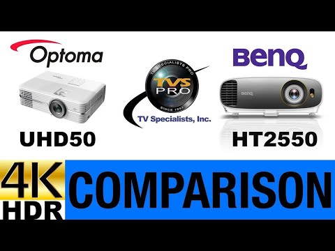 Optoma UHD50 vs BenQ HT2550 4K UHD Comparison