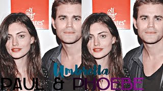 Paul Wesley + Phoebe Tonkin || Umbrella
