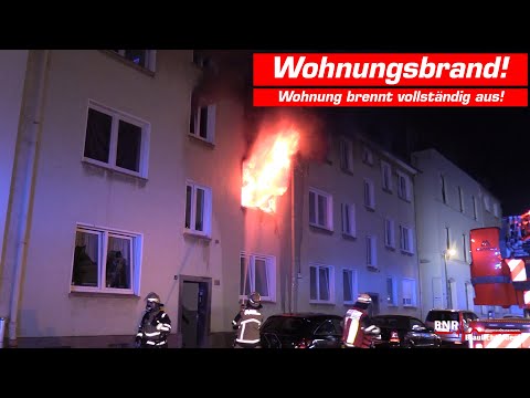 [FLAMMEN SCHLAGEN AUS FENSTER] Massiver Wohnungsbrand in Essen-Borbeck! Niemand wurde verletzt!