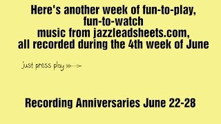 More hits recorded in June, available on jazzleadsheets.com