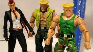 NECA Street Fighter GUILE &amp; C. Viper Action Figure Video Review