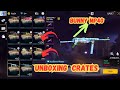 UNBOXING 100 WEAPON CRATES BOXES GARENA FREE FIRE