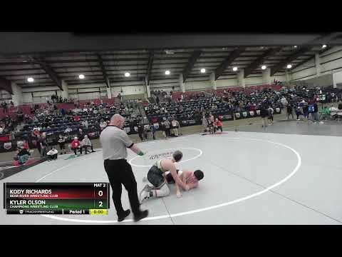 187 Lbs Cons. Round 1 - Kyler Olson, Champions Wrestling Club Vs Kody Richards, Bear River Wrestli