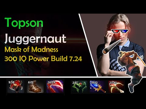 Topson [Juggernaut] Mask of Madness 300 IQ Build 7.24 (2020 March)