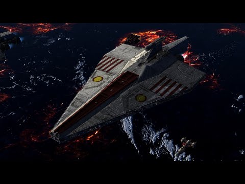 Battle Above Coruscant - Star Wars Empire at War Remake Mod NPC Battle