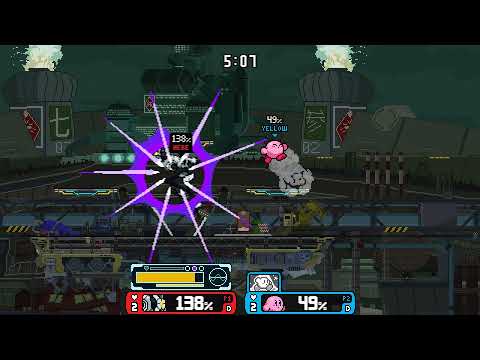 Rivals of Aether - Me (EMMI) vs D YellowMadness (Kirby)