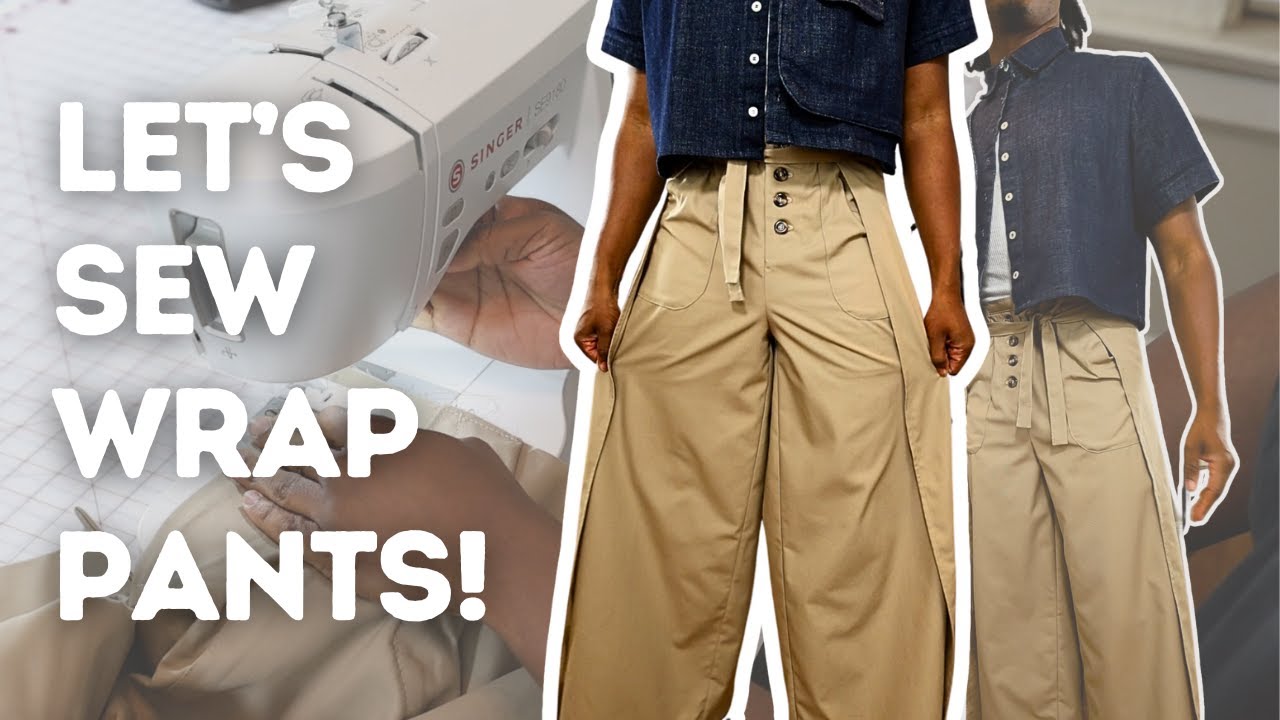 How to Sew Wrap Pants! | An Easy Beginner Sewing Project ✂️
