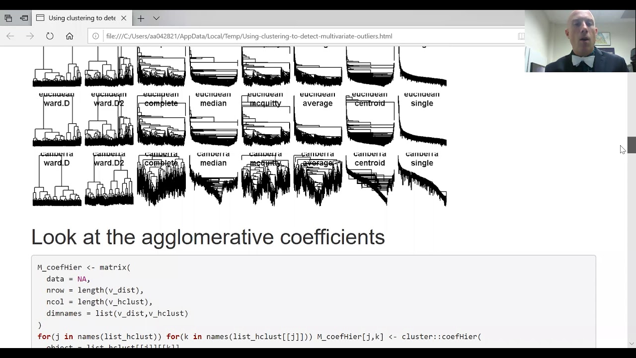 Using clustering to detect multivariate outliers