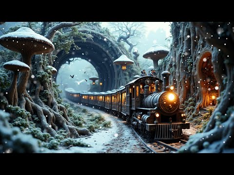 Forest Train Journey in Winter | Echoes of the Ancient Forest